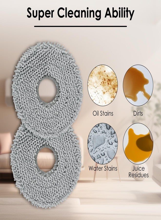 CHAIN PEAK (10 Pack) Mop Pads for Roborock QV 35A, QV 35S, Q Revo, Qrevo MaxV, Qrevo Pro, Qrevo S, Qrevo Master, Qrevo Slim, QRevo Curv/ S5X/ 5A1/ 5XC, Saros 10R, Qrevo Edge/ S5A, Saros Z70, Mop Pad Accessories - Image 5